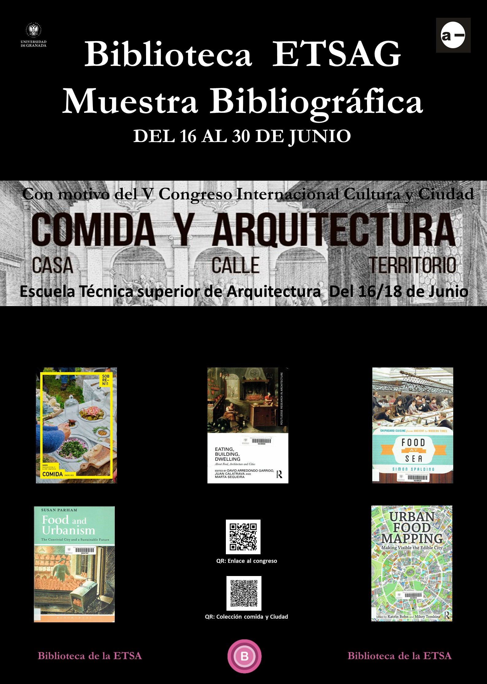 Comida y Arquitectura: Casa, Calle, Territorio. Muestra Bibliográfica. Biblioteca ETS Arquitectura Comida y Arquitectura: Casa, Calle, Territorio. Muestra Bibliográfica. Biblioteca ETS Arquitectura