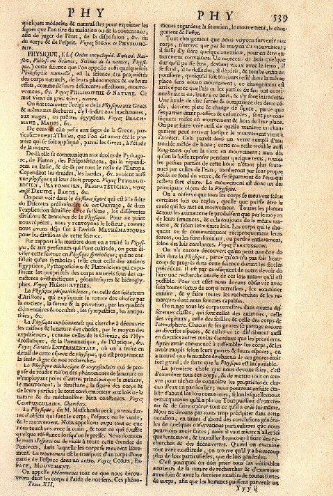 Encyclopédie de Diderot y d’Alembert