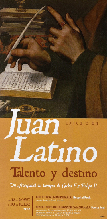 Cartel exposición Juan Latino