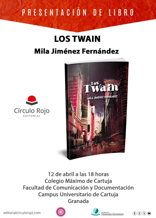 Presentación de la novela "Los Twain". Biblioteca del Colegio Máximo de Cartuja