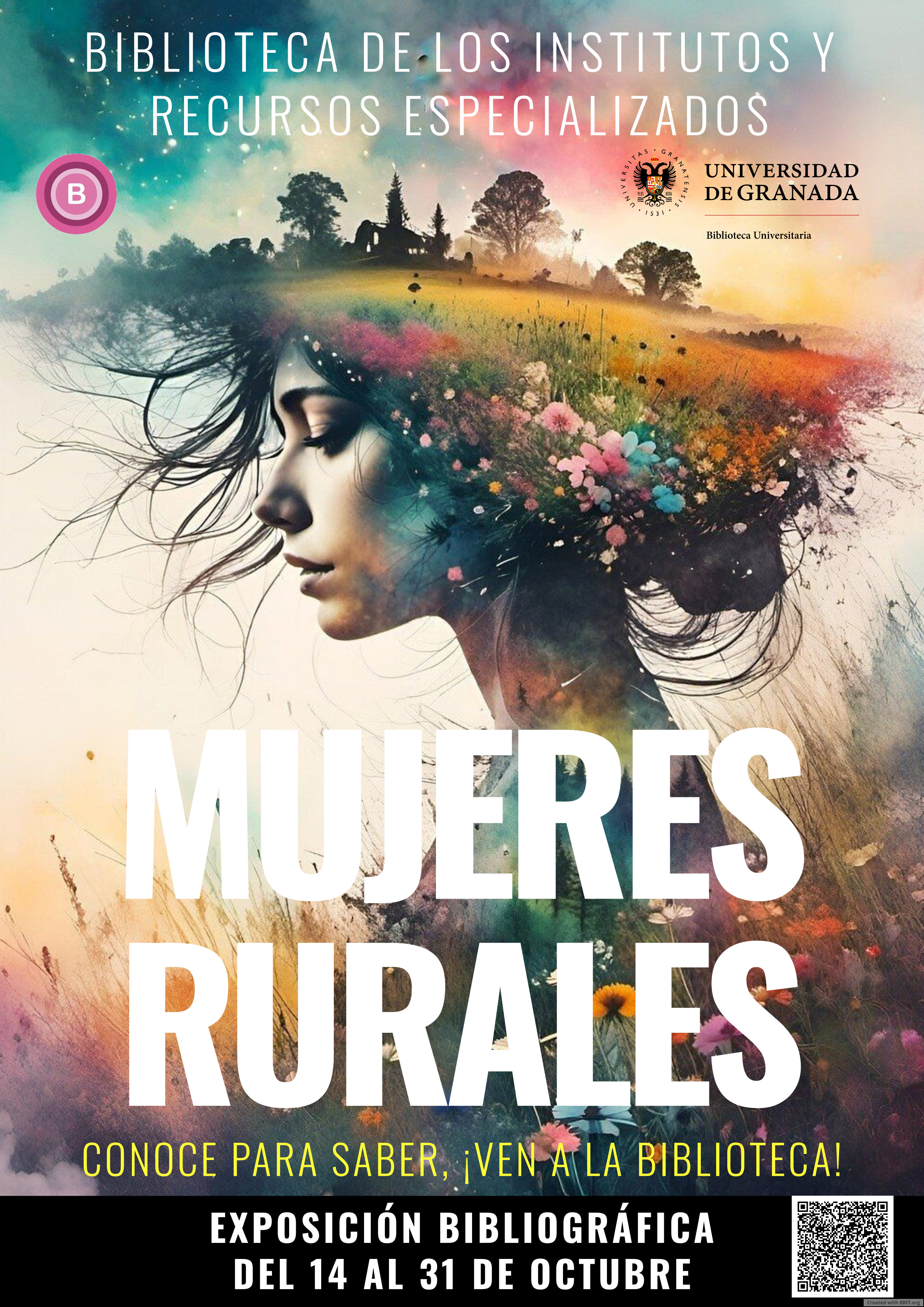 Día Internacional de las Mujeres Rurales 2024: exposición bibliográfica: cartel