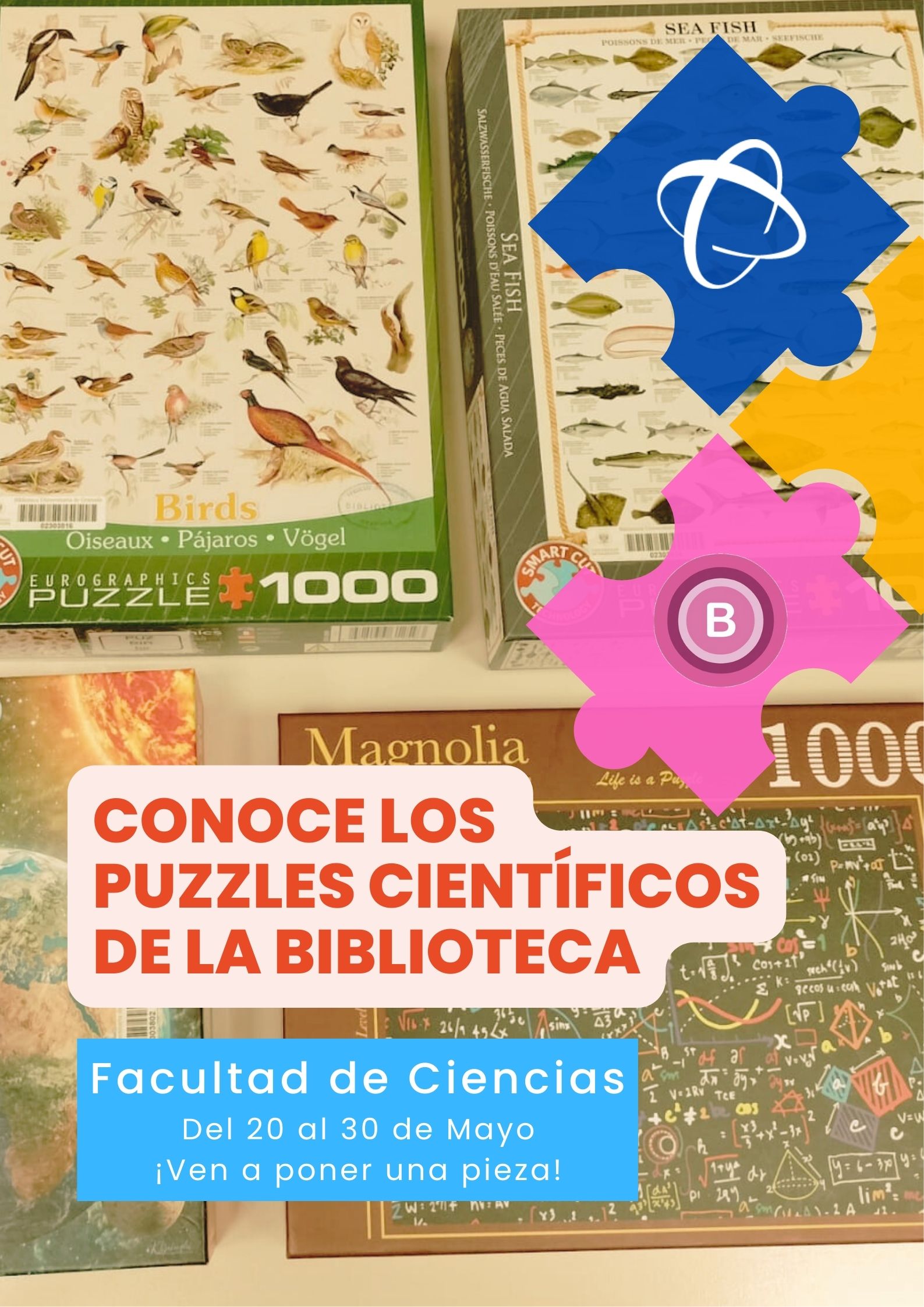 Conoce los Puzzles Científicos de la Biblioteca de la Facultad de Ciencias