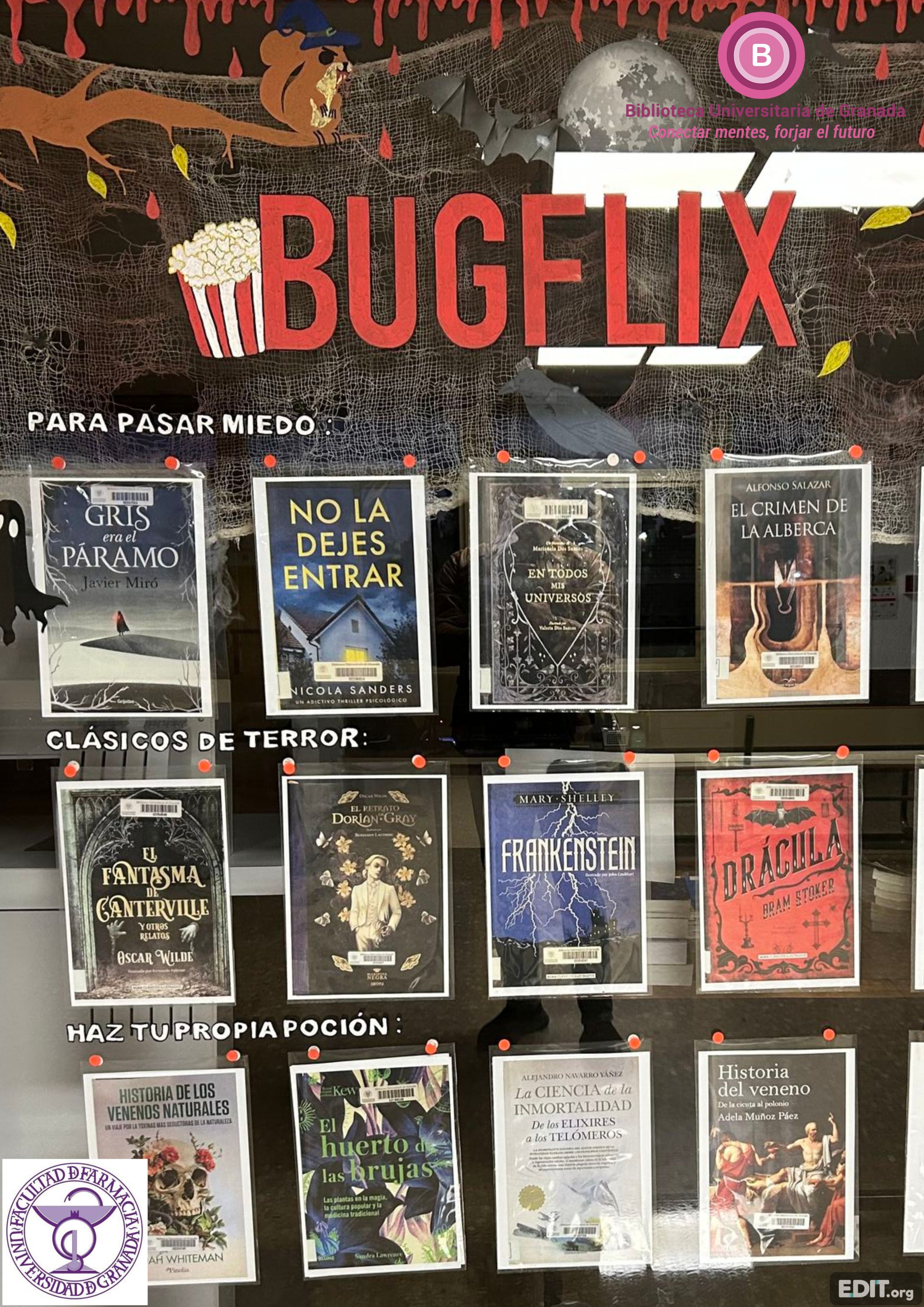 BUGFLIX. Biblioteca de la Facultad de Farmacia. Selección Libros. Noviembre 2025 BUGFLIX. Biblioteca de la Facultad de Farmacia. Selección Libros. Noviembre 2025