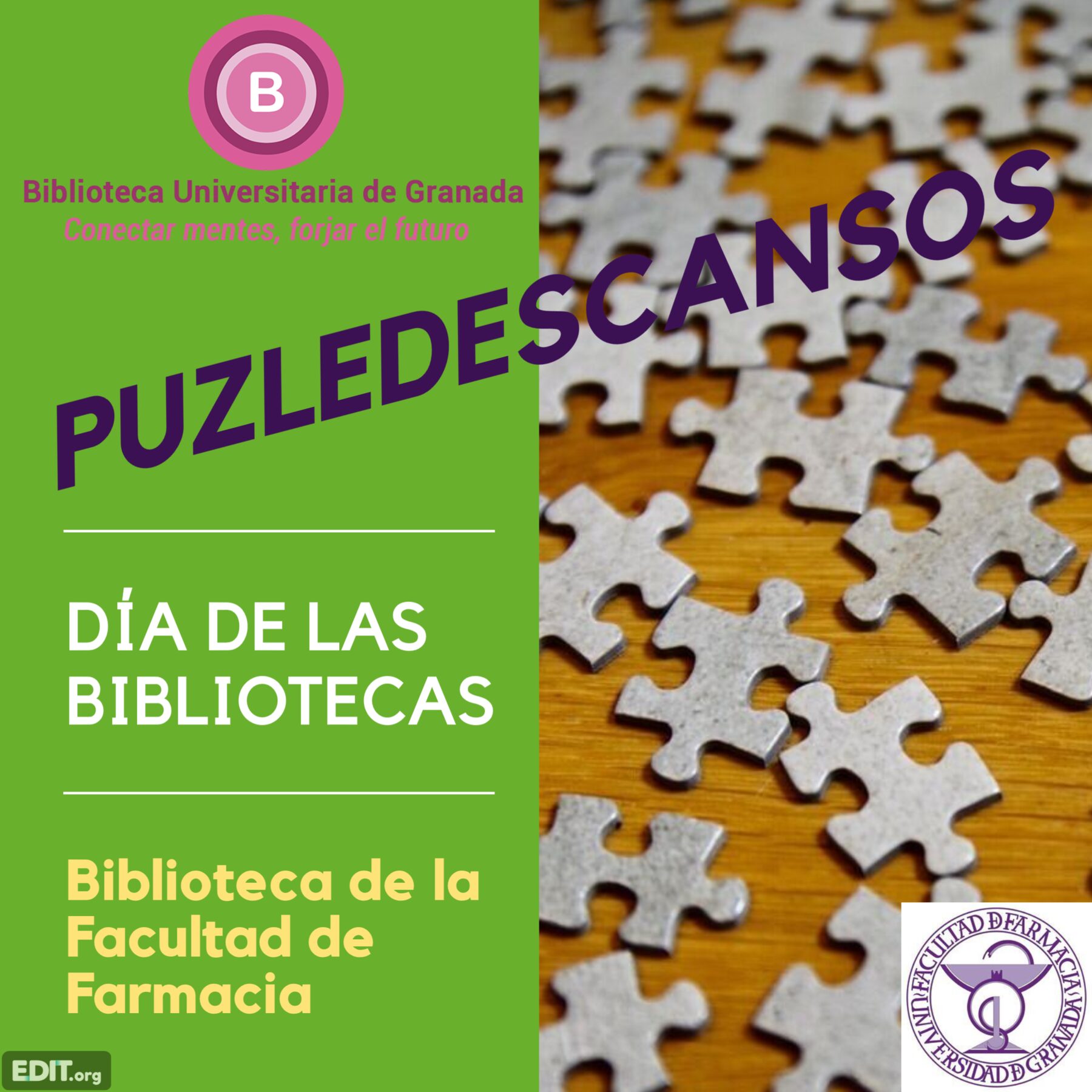 Puzzledescansos. Biblioteca Facultad de Farmacia. 24 de octubre de 2025