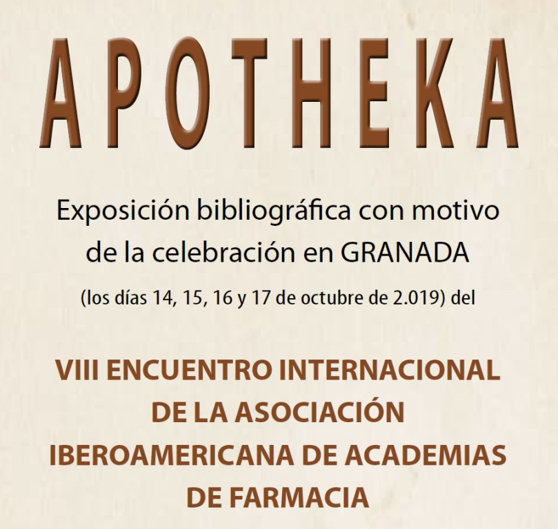 Cartel de la exposición bibliográfica Apotheka