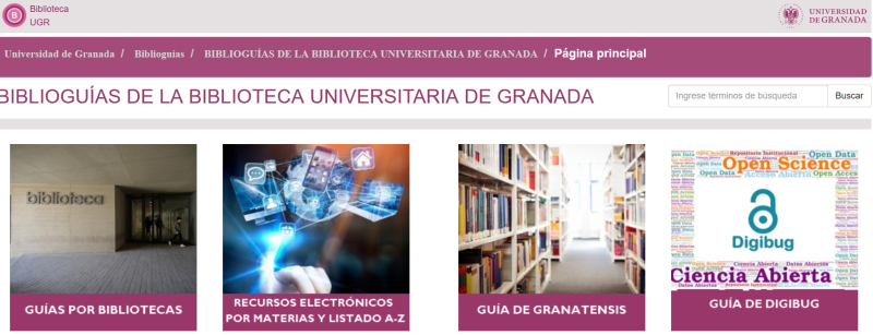 Biblioguias Página web de las Biblioguias