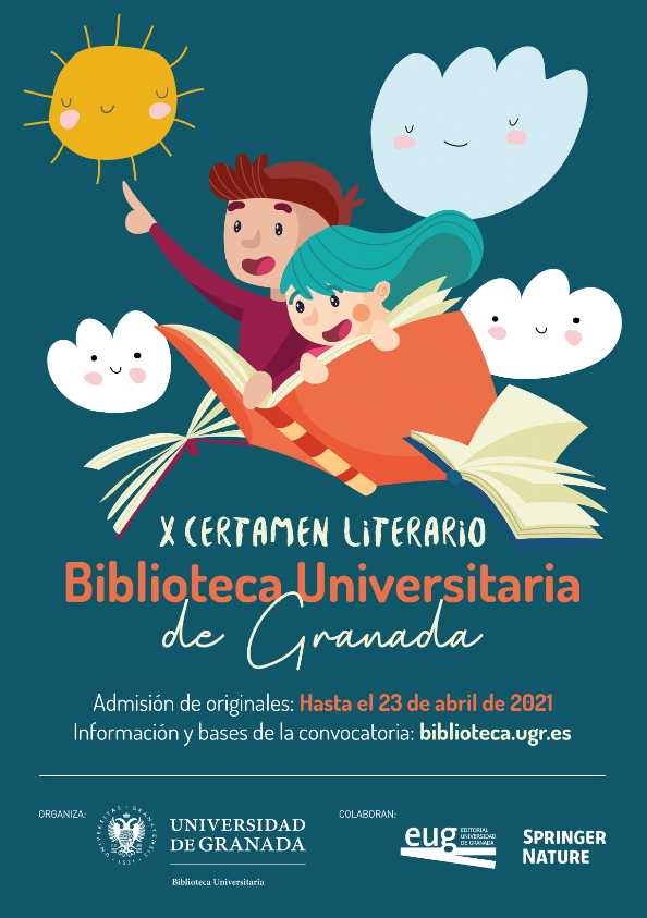 Cartel del X certamen literario biblioteca universitaria