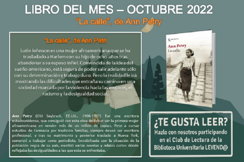 Club lectura octubre 2022 Club lectura octubre 2022