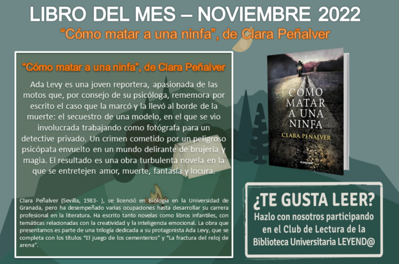 Club Lectura noviembre 2022 Club Lectura noviembre 2022