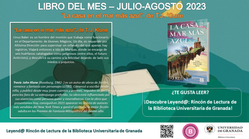 Rincón de Lectura: Libro para julio-agosto 2023 Rincón de Lectura: Libro para julio-agosto 2023