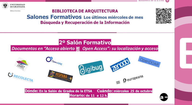 2º Salón Formativo organizado por la Biblioteca de la E.T.S. de Arquitectura 2º Salón Formativo organizado por la Biblioteca de la E.T.S. de Arquitectura