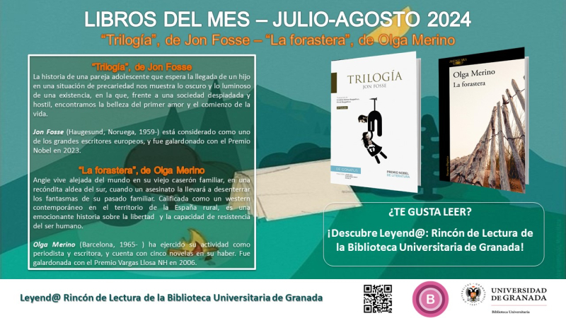 Leyend@, Rincón de Lectura: Libros para Julio y Agosto de 2024 Leyend@, Rincón de Lectura: Libros para Julio y Agosto de 2024