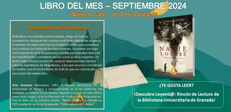 Leyend@, Rincón de Lectura: Libro para Septiembre de 2024