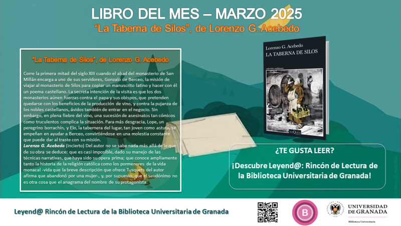 Leyend@, Rincón de Lectura: Libro para Marzo de 2025 Leyend@, Rincón de Lectura: Libro para Marzo de 2025