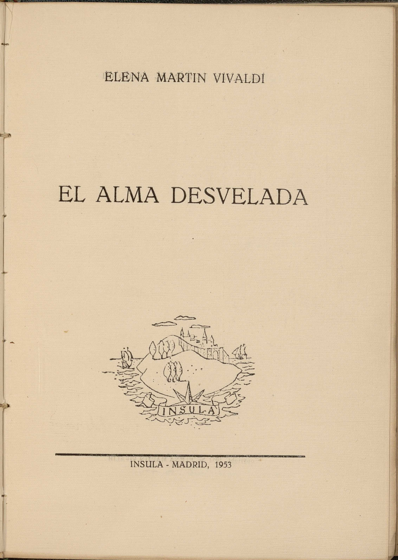 Portada Libro El Alma Desvelada de Elena Martín Vivaldi Portada Libro El Alma Desvelada de Elena Martín Vivaldi