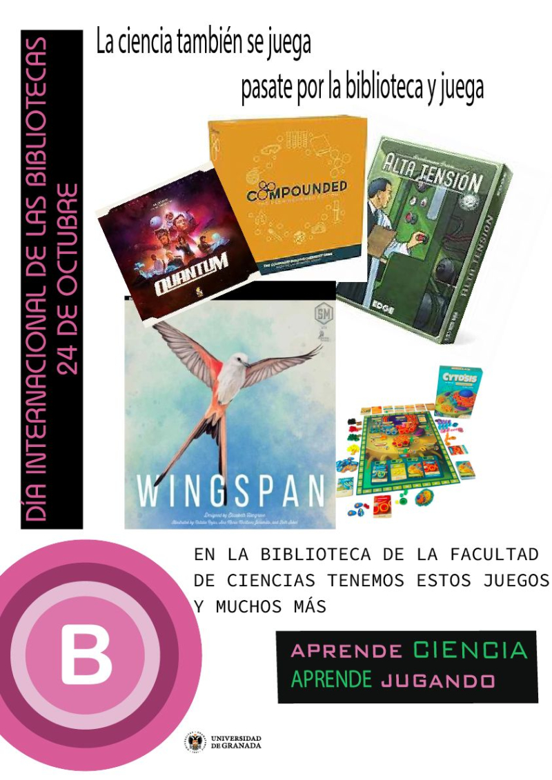 24 de Octubre de 2025. Ven a Jugar a la Biblioteca de la Facultad de Ciencias 24 de Octubre de 2025. Ven a Jugar a la Biblioteca de la Facultad de Ciencias